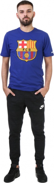 Футболка Nike FCB M NK TEE EVERGREEN CREST 898621-455 р.XL синій