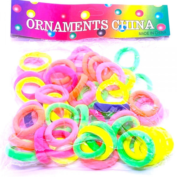 Резинка для волосся MariN N5150-50 різнокольорові 50 шт. 