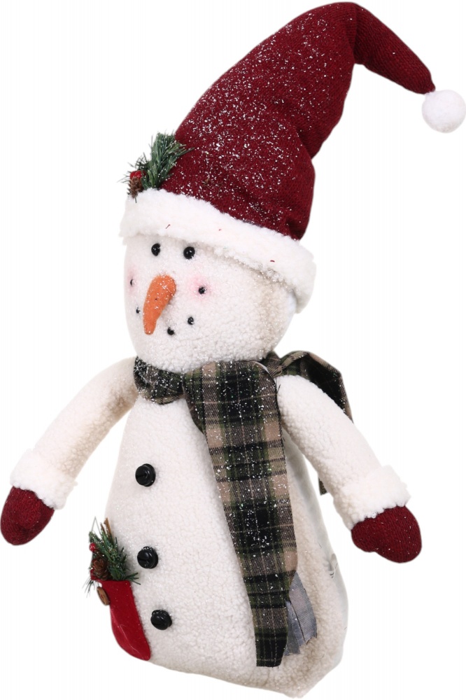 Декорация новогодняя Снежок пряничный что стоит в ассортименте AH241548AB 37 см