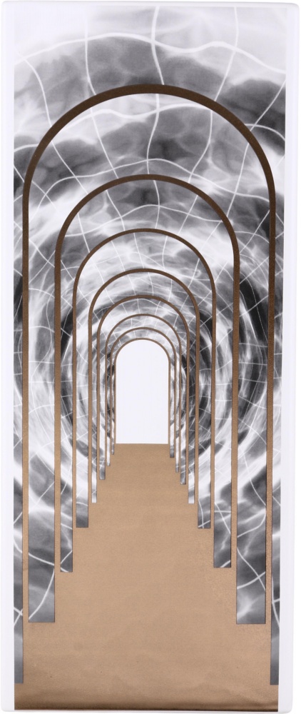 Статуэтка Inari Gatsby 41х8,5х17,5 см серый с золотым