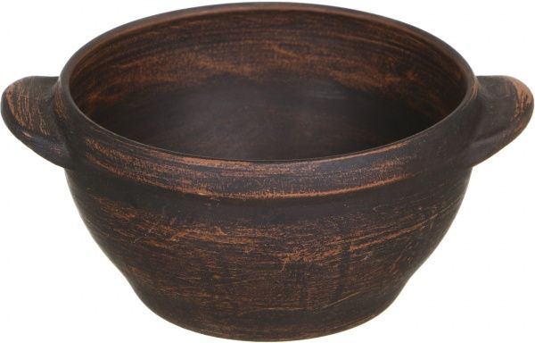 Бульонница с ручками 0,6 л дымленная