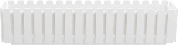 Ящик балконний Plastkon Fency прямокутний 10,5л білий 