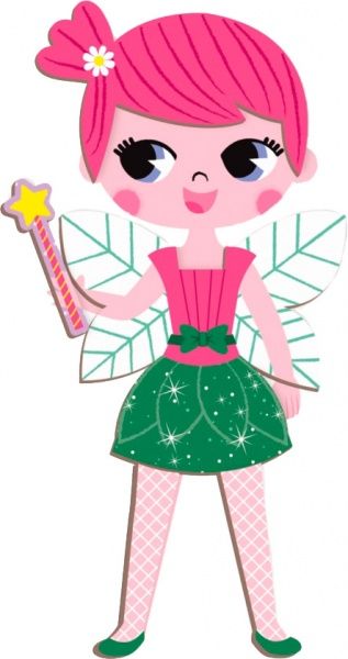 Игра настольная Janod Magneti'book Наряды для девочки J02718