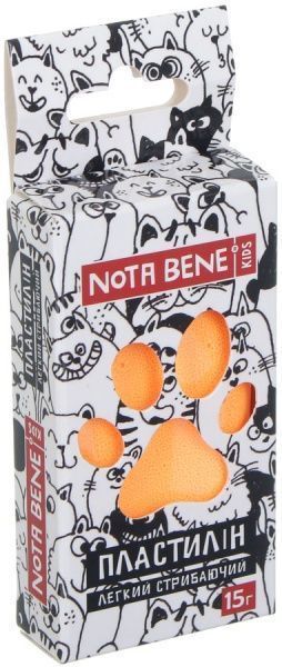 Пластилін легкий стрибаючий 15 г світло-помаранчевий Nota Bene
