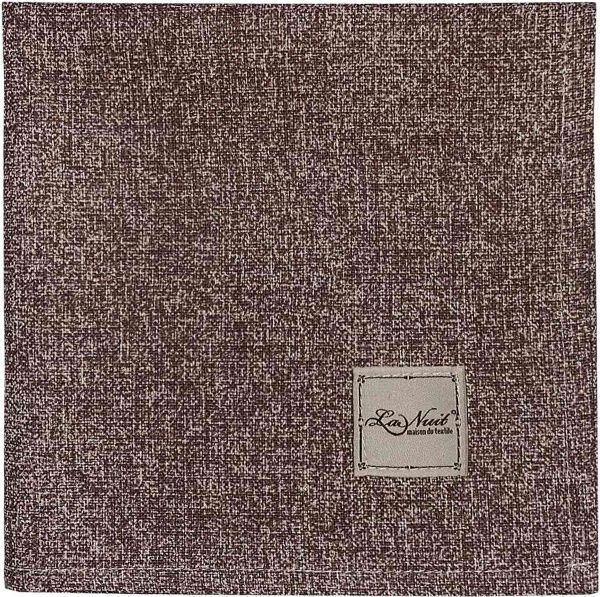 Салфетка под тарелку La Nuit ORO коричневая 45x45 см 
