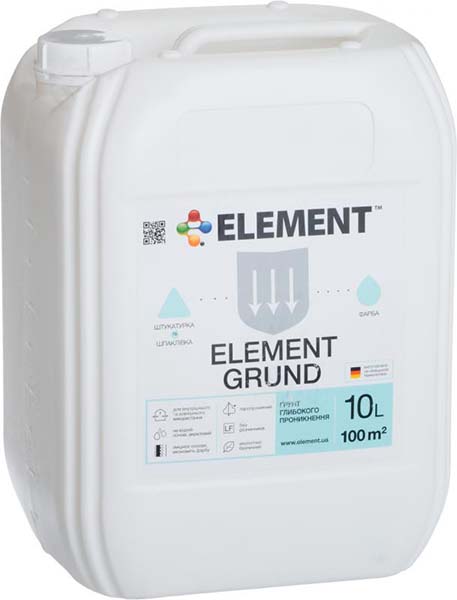 Грунтовка глубокопроникающая Element Grund 10 л
