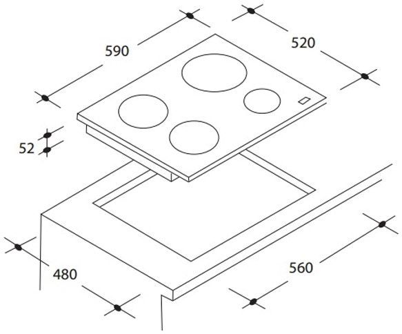 Варочная поверхность Candy CI 640 C