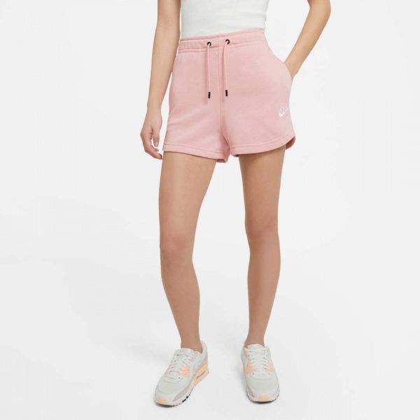Шорты Nike W NSW ESSNTL SHORT FT HR CJ2158-631 р. M розовый