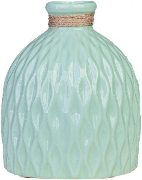 Ваза керамическая Eterna 2804-18 зеленая 18 см 