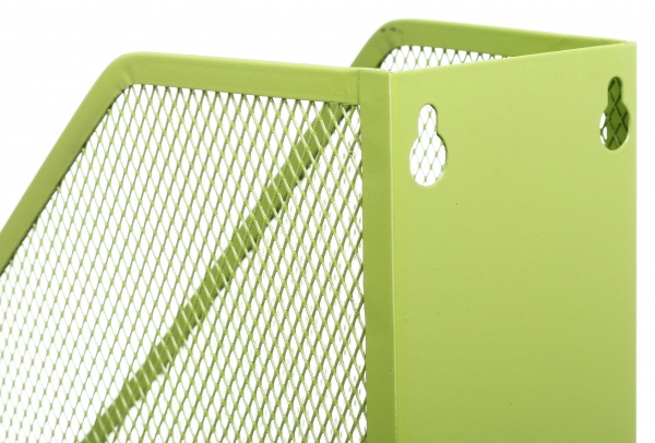 Лоток для паперів вертикальний метал 25х72х32 см салатовий Nota Bene