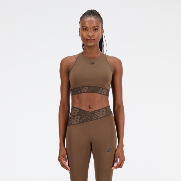 Бра New Balance RELENTLESS CROP BRA WB31175DUO р.S коричневий