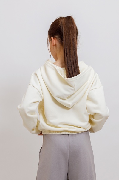 Худи для девочки KOSTA р.134 молочный 2525-3 