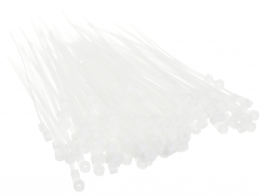 Стяжка кабельна з кільцем HausMark 3,5х110 мм 100 шт. білий