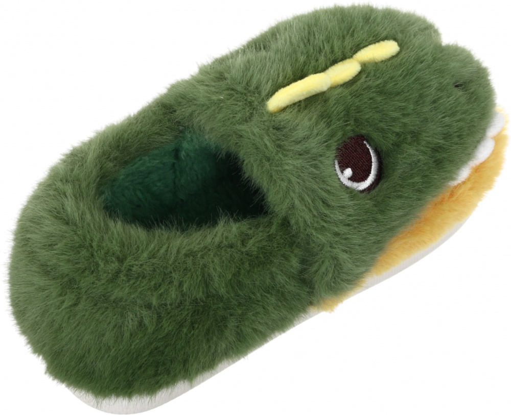 Тапочки для мальчиков HW с аркой Дракон р.24-25 зеленый NULL