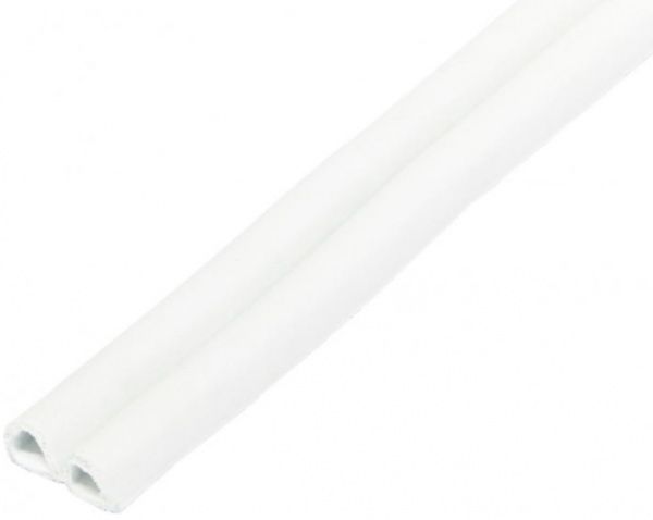 Уплотнитель самоклеящийся D-образный резиновый Sanok двойной 9х7,5 мм белый 