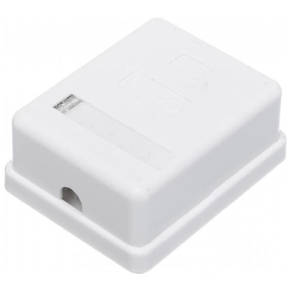 Розетка компьютерная 1xRJ 45 кат. 5E на липучке белый 6-0206