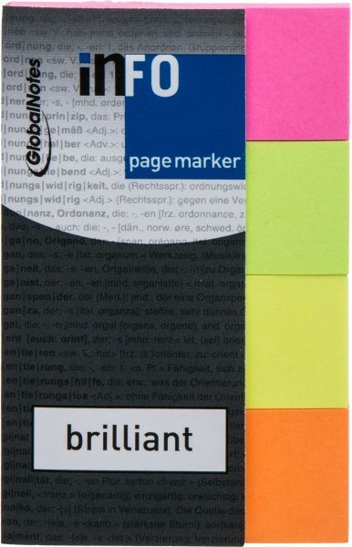 Стикер-закладка INFO 20x50 мм 160 шт. Global Notes