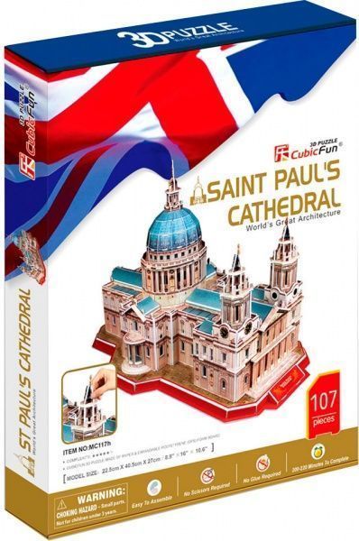 3D-пазл CubicFun Великобритания: Собор Святого Павла MC117h