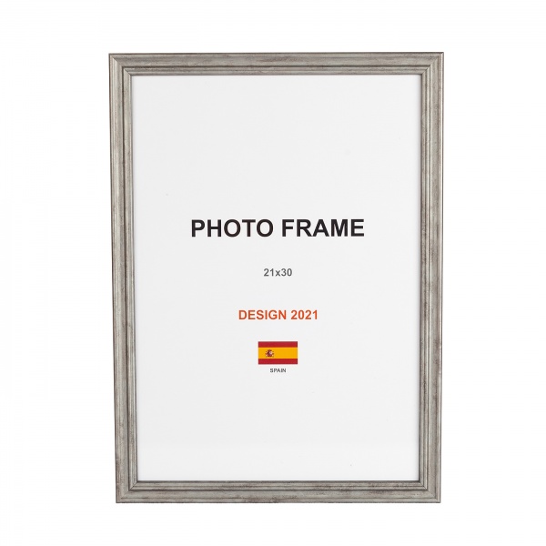 Рамка для фото 1 фото 21х30 см серый бетон 