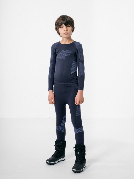 Комплект термобелья 4F SEAMLESS UNDERWEAR JBIMB001B HJZ22-JBIMB001B-31S р.128/134 синий