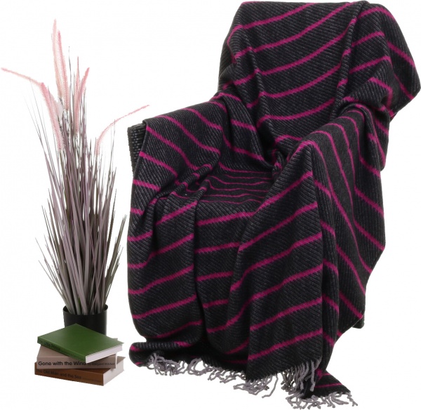 Плед Саккура 140x200 см малиновый Lanavitta 