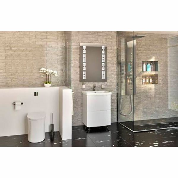 Тумба напольная Aqua Rodos HeadWay под умывальник East 70 белая