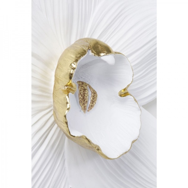 Декор настенный KARE Design Orchid 54x51 см белый 