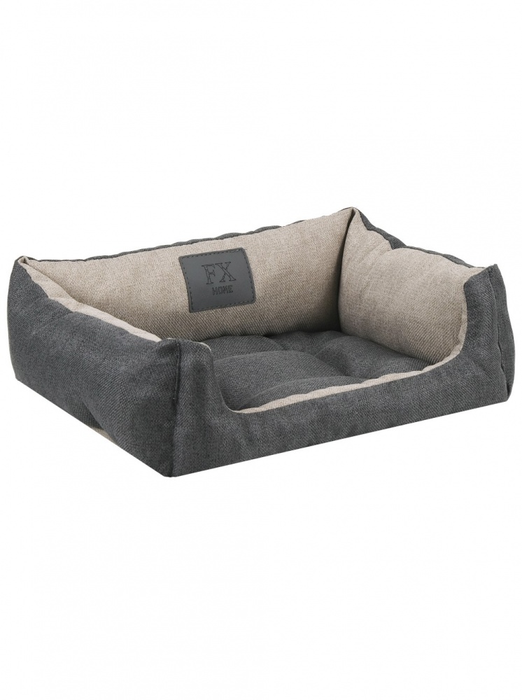 Лежак FX home Mальмо 40х30х12 см, бежево-серый