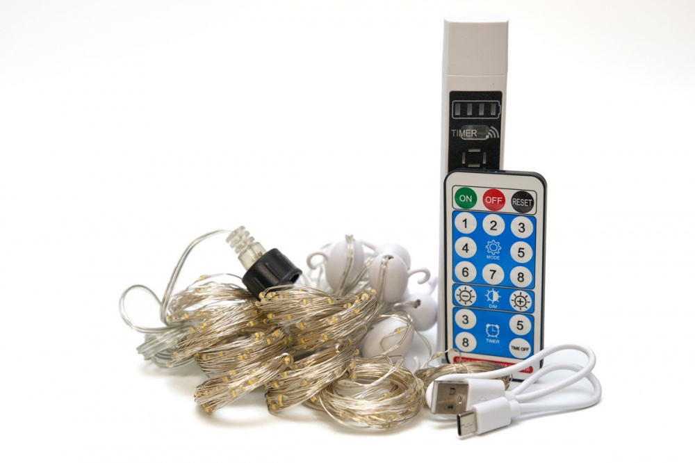 Электрогирлянда светодиодная Девилон Занавес светодиодная (LED) 300 ламп (720971)