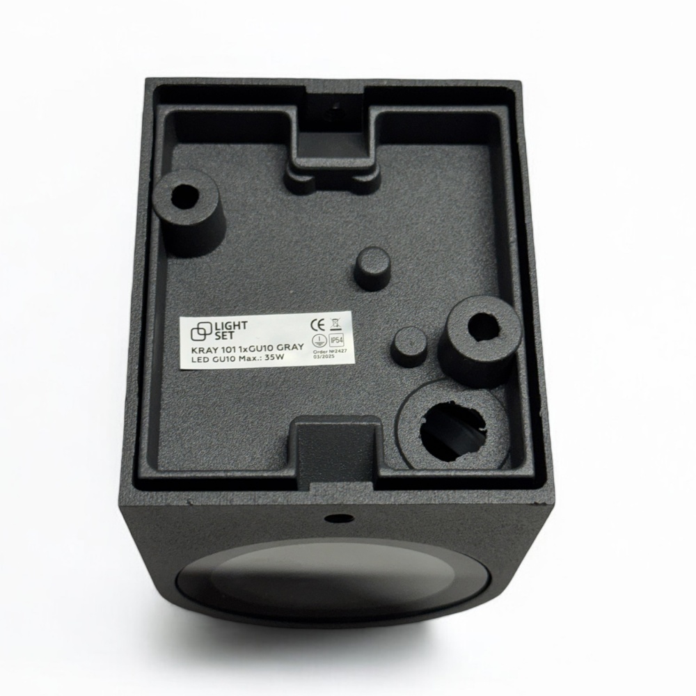 Світильник вуличний настінний LIGHT SET KRAY 101 1xGU10 /сірий