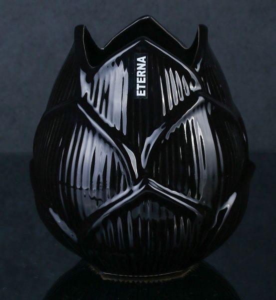 Ваза Флора бутон 3002 19,5 см чорна Eterna