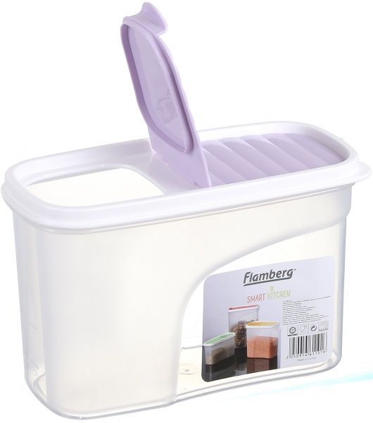 Контейнер с крышкой Sand 1,2 л фиолет G-286 Flamberg Smart Kitchen