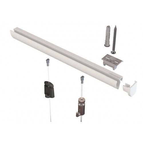 Комплект для подвеса двух картин Up Rail Комфорт 200 см 20 кг/м белый Artiteq