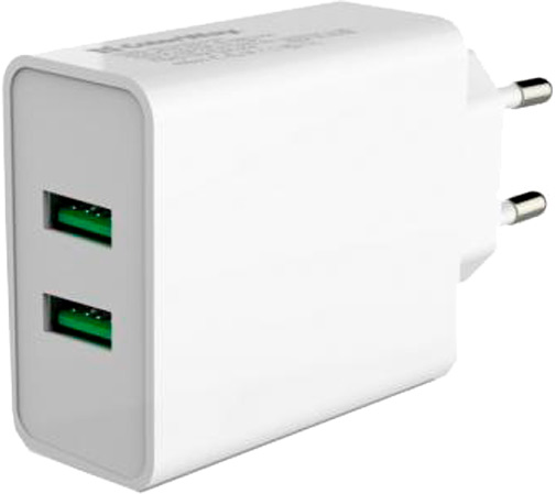 Сетевое зарядное устройство ColorWay 2USB Quick Charge 3.0 (36W) CW-CHS017Q-WT