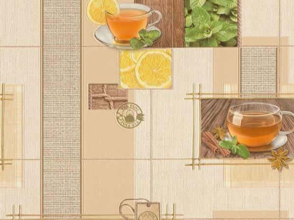 Шпалери вінілові на паперовій основі Слов'янські шпалери Expromt Чай 5757-02 0,53x10,05 м 