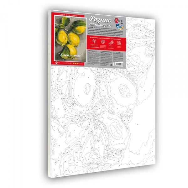 Картина за номерами Гілка лимона 30x40 см Santi 