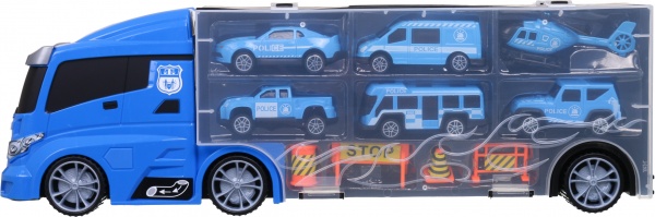Игровой набор Shantou полиция грузовик-кейс 39.8x13 см голубой 666-08K