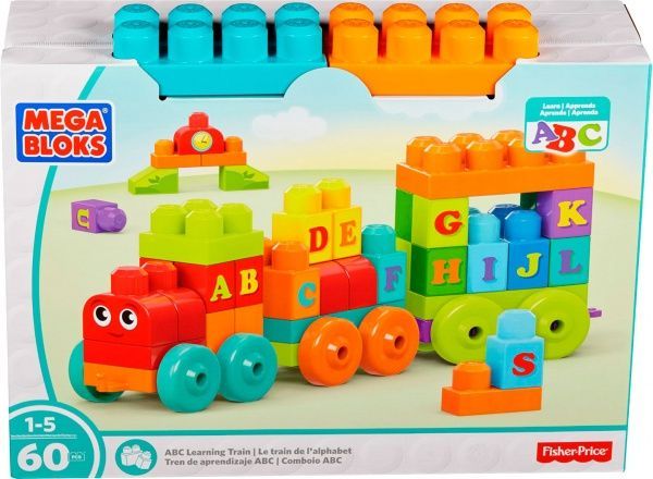 Конструктор Mega Bloks Поезд с буквами DXH35