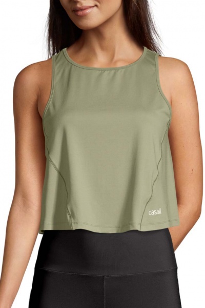 Майка Casall A-LINE SHORT TANK 22156368 р.38 оливковый