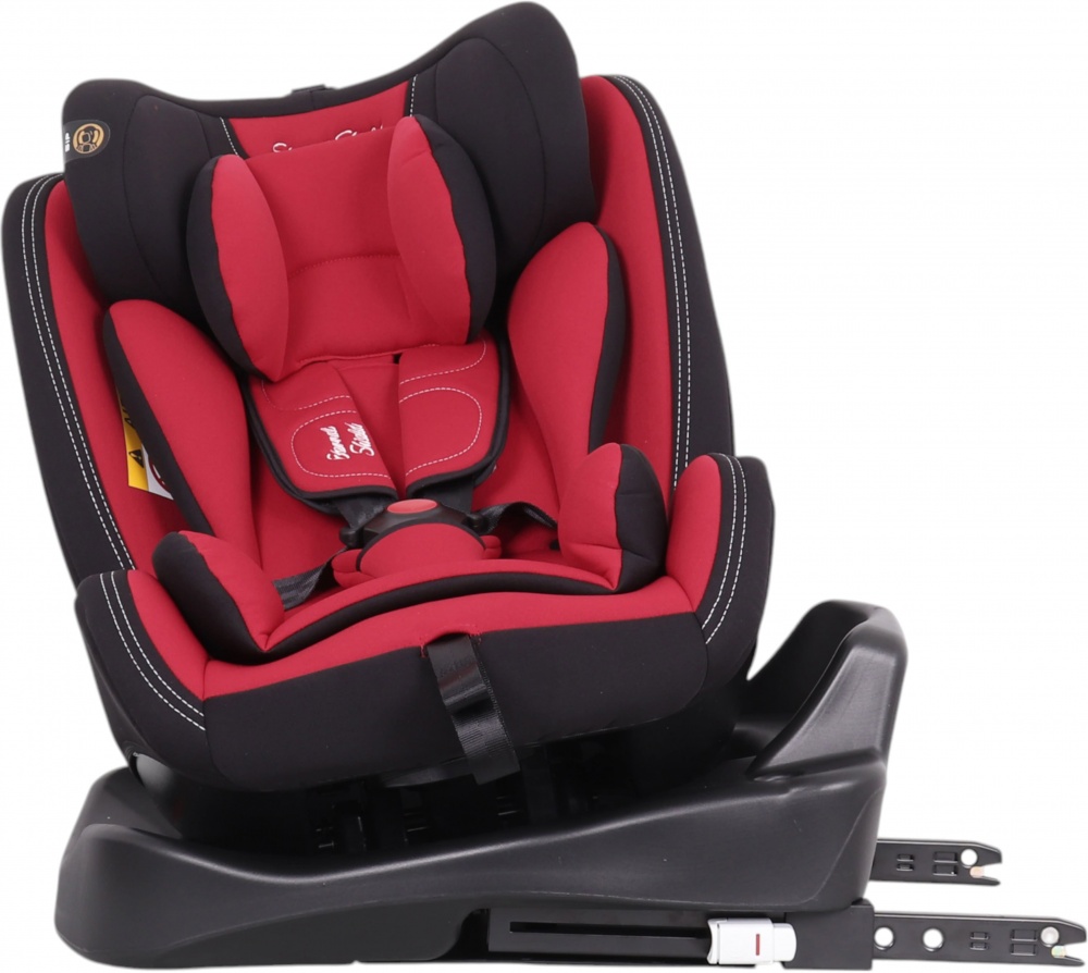 Автокрісло Eternal Shield AA07-R з isofix червоний із чорним