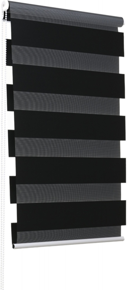 Ролета день-ночь Bella Vita с жилкой MA-12 черный 39x160 см