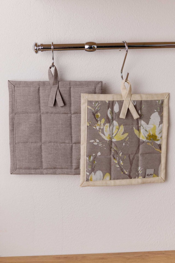 Прихватка Магнолия 20x20 см серый La Nuit