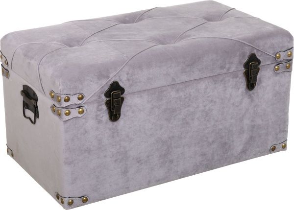Сундук-пуф Art&Crafts Велюр дымчатый 64х35х33 см 