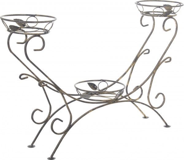 Підставка для квітів Качелі 3-Н 100х28x61 см коричневий 