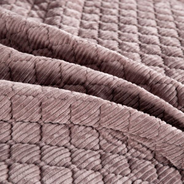 Покривало Velvet Darby 240x260 см La Nuit пудровий 