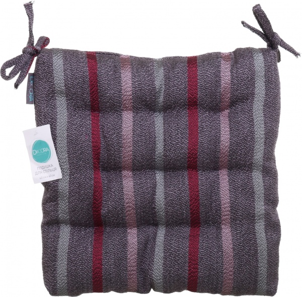 Подушка на стул на завязках 40x40 см в ассортименте Decora textile 