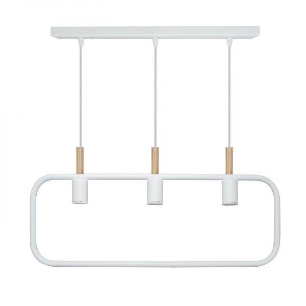 Підвіс Светкомплект Loft RL 3x40 Вт E27 білий/дерево 