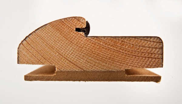 Стойка дверной коробки Terminus шпонированная cкруглена телескоп 2120х80 мм дуб тонированный