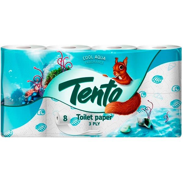 Бумага туалетная Metsa Tissue Tento Feel Good Sea Breeze 8 шт
