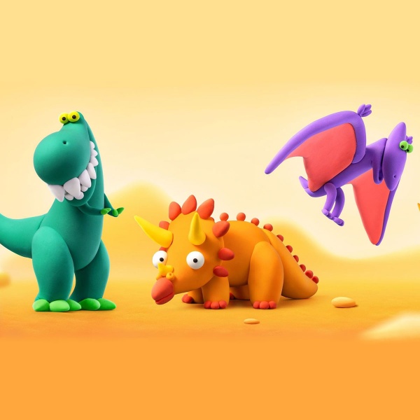 Набір для ліплення Lipaka Динозаври 15016-UA01